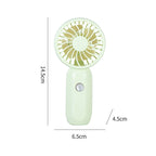 Portable Handheld Fan Rechargeable Battery Lightweight Compact Design