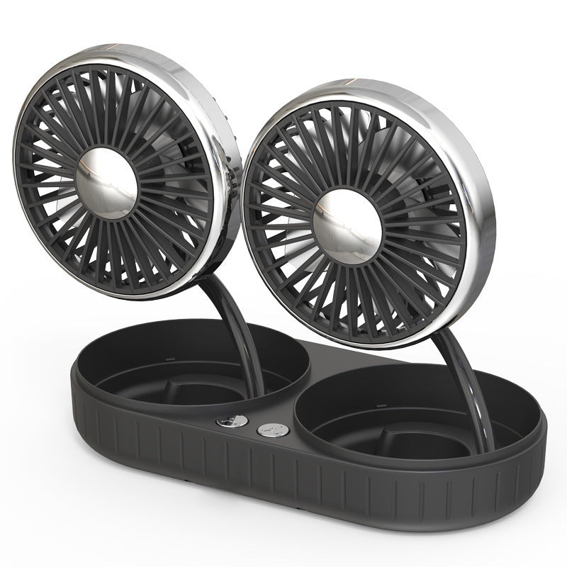 Harrow Dual Adjustable Car Air Circulation Fan Twin Fans Compact Design