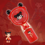 Portable Ladies Hand Fan with Cute Character Design Compact Eco-Friendly