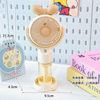 Portable Mini Fan USB Rechargeable with Water Tank Compact Personal Cooling Fan