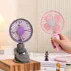 Unisex Table Fan with Clip Portable 3-Speed Adjustable 360° Swivel Quiet Operation
