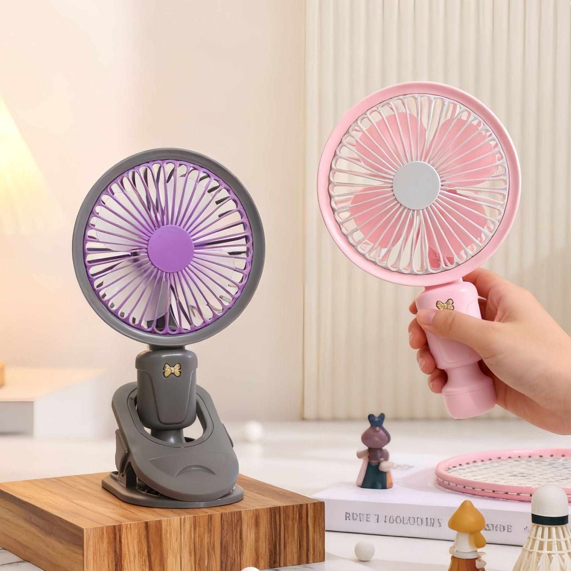 Unisex Table Fan with Clip Portable 3-Speed Adjustable 360° Swivel Quiet Operation