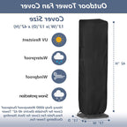 Harrow Tower Fan with Remote Control and Hygrostat Function Slim Design