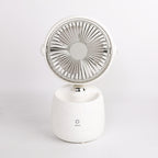 Portable USB Table Fan with Touch Control and LED Light Effect Compact Cooling Fan