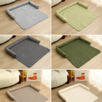 Comfortable Platform Mat with Raised Edges Soft Padded Floor Cushion for Home and Outdoor Use