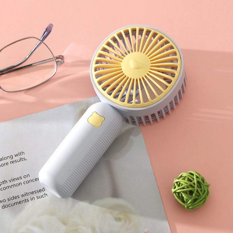 Portable Handheld Fan USB Rechargeable Lightweight Compact for Travel and Office