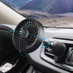 Men's Adjustable Car Air Circulation Fan Harrow Compact Vent Mount Quiet Operation