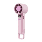 Portable Mini Fan with Digital Display and Adjustable Speeds for Women