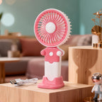 Portable USB Fan with Flexible Holder Lightweight Quiet Operation for Women