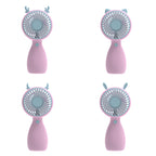 Portable Mini Fan USB Rechargeable Cute Animal Design Lightweight Handheld
