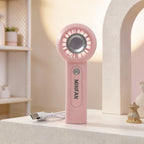 Portable Mini Handheld Fan USB Rechargeable Ergonomic Design Lightweight Compact