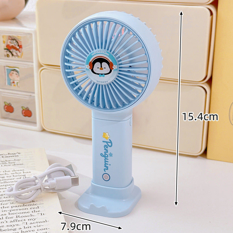 Portable USB Rechargechargeable Handheld Fan Compact Lightweight with Multiple Speeds