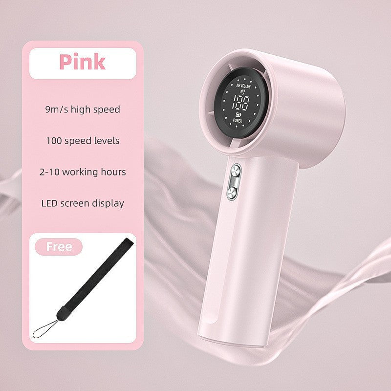 Portable Handheld Fan Unisex Lightweight Adjustable Speed Battery Powered