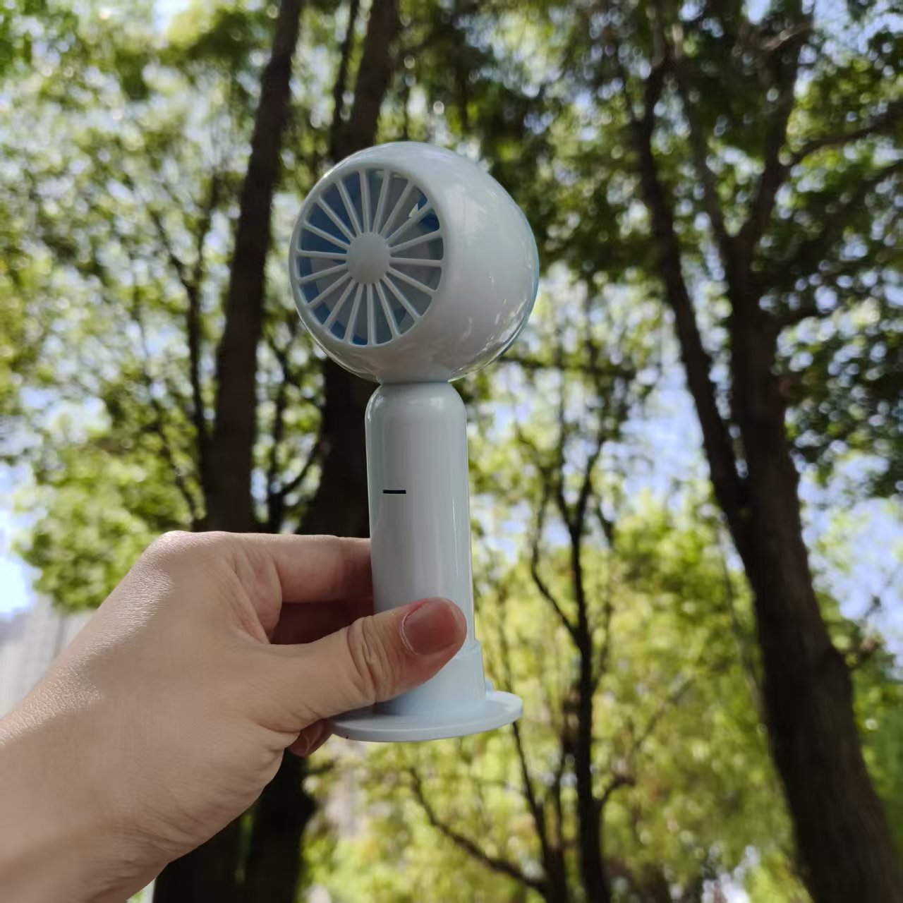 Portable Handheld Fan Rechargeable Battery Wireless 3 Speed Settings Lightweight Compact