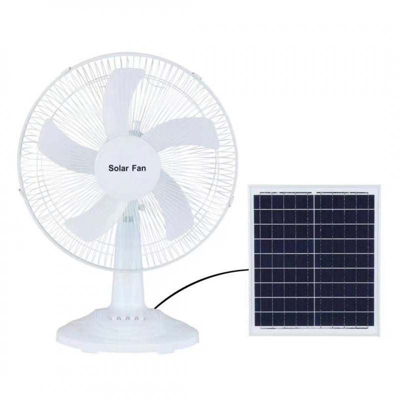 Harrow Solar-Powered Floor Fan Unisex Adjustable Height Quiet Operation Eco-Friendly