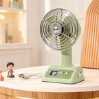 Portable USB Table Fan with Digital Speed Display Adjustable Tilt Lightweight and Energy Efficient