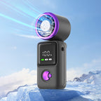 Handheld Fan Portable Compact with Digital Display Multiple Speeds Long Battery Life
