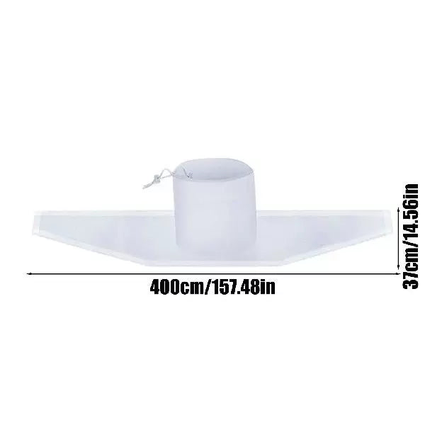 Rain Drainage Diverter Flexible PVC Gutter Splash Guard with Adjustable Sleeve One Size