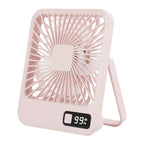 Rechargeable Personal Desk Fan Portable Quiet Adjustable Speed with LED Display