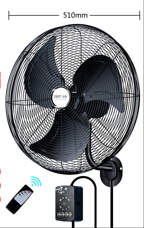 20 Inch Industrial Wall Fan with Remote Control 3-Speed Metal Blades Durable Cooling