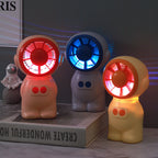 Portable Mini Fan Astronaut Design Rechargeable Compact Handheld Fan