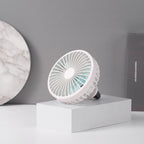 Harrow Portable Battery Operated Desk Fan Rechargeable Compact Lightweight Adjustable Speed