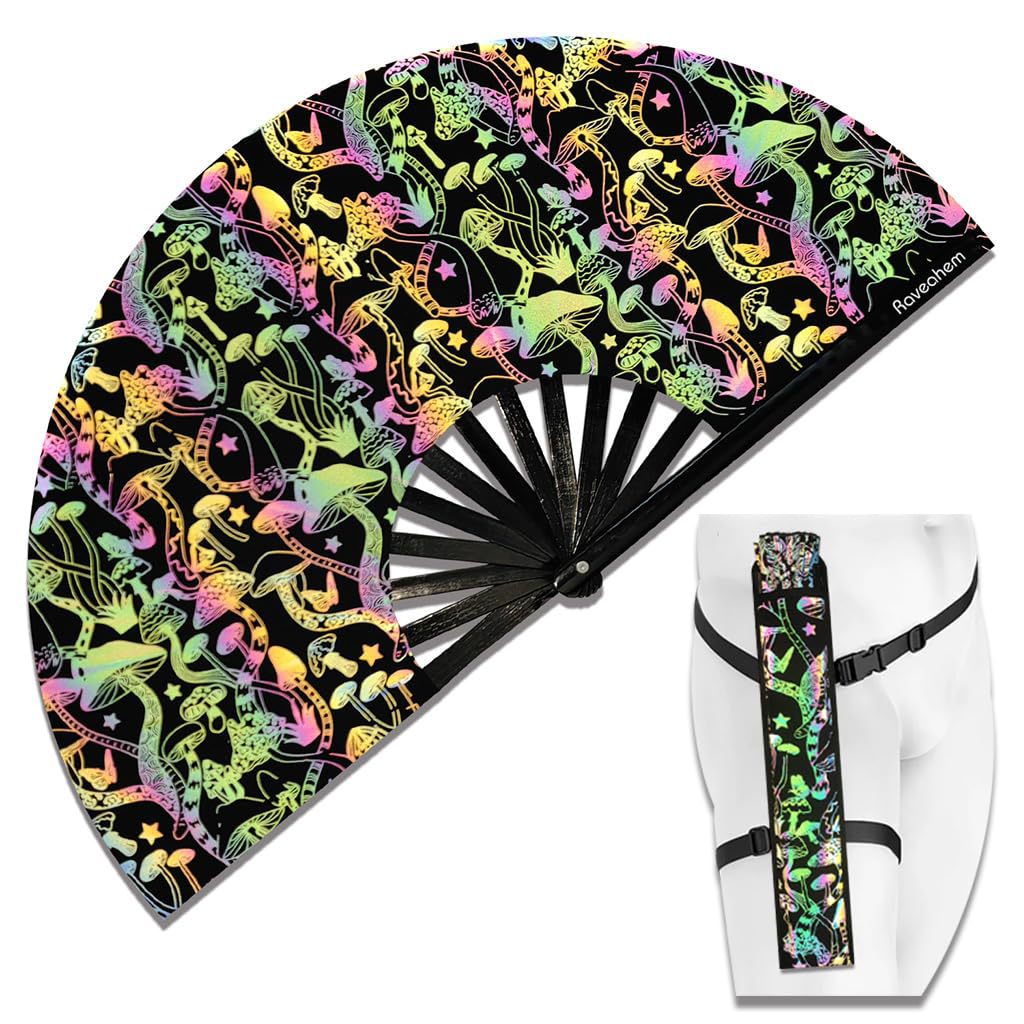 Ladies Elegant Colorful Folding Hand Fan Lightweight Portable Accessory
