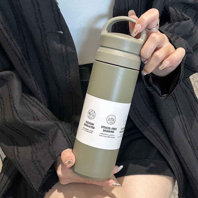 Women Insulated Stainless Steel Mug 350ml with Ergonomic Handle Thermal Travel Cup