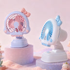 Women's Mini USB Table Fan Creative Skull Design Portable Adjustable Tilt