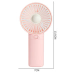 Portable Hand Fan Rechargeable Battery USB Charging Adjustable Speed