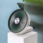 Women USB Desk Fan Stylish Portable Adjustable Speed Quiet Operation Compact