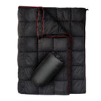 Women Ultralight Sleeping Blanket with Removable Cover and Compression Sack Red Accent