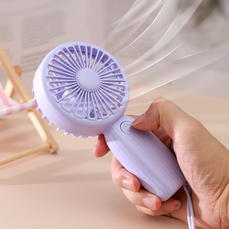 Portable USB Mini Fan with Ergonomic Handle Lightweight Quiet Personal Cooler