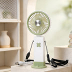 Portable USB Desk Fan Rechargeable Battery Adjustable Tilt Compact Lightweight