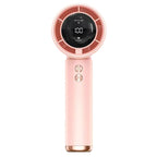 Portable Handheld Fan Black Gold Compact Rechargeable Personal Cooling Fan