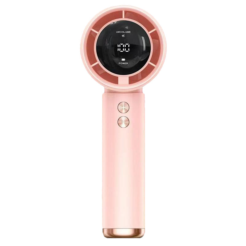 Portable Handheld Fan Black Gold Compact Rechargeable Personal Cooling Fan