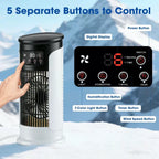 Personal Evaporative Tower Cooler USB Powered Compact Quiet Desk Fan with Refillable Cooling Packs