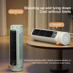 Compact Vertical Desktop Tower Fan USB Powered with Refillable Humidifier and Sticker Pack