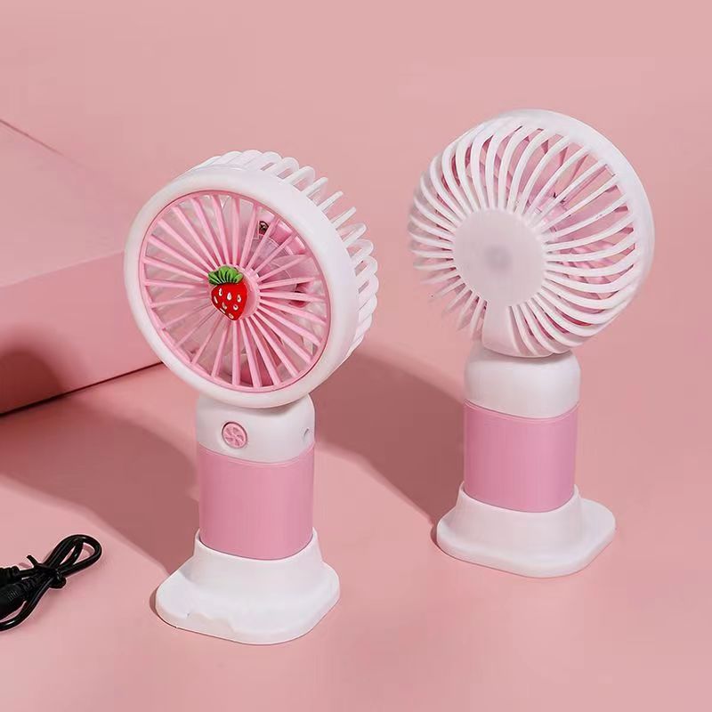 Women’s Portable Mini Fan USB Rechargeable Avocado Design Compact