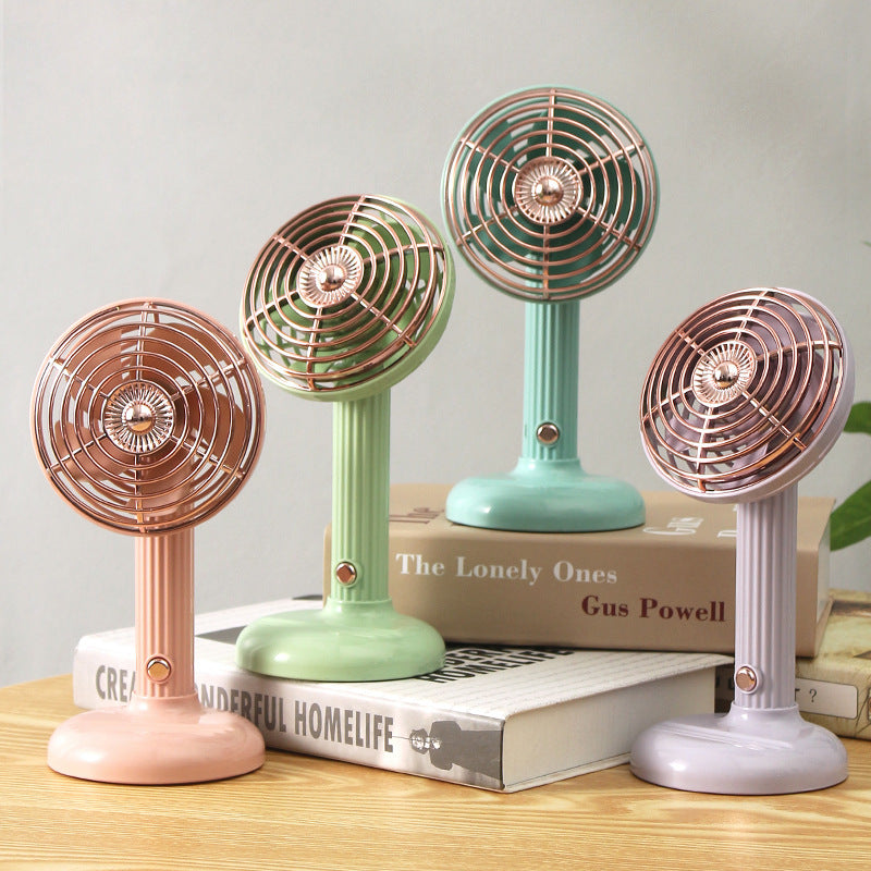 Portable Table Fan with Tilting Head Compact Quiet Desk Fan for Home Office
