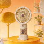 Portable USB Rechargeable Handheld Fan with Clip and Quiet Brushless Motor