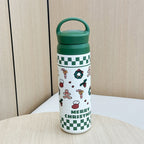 Women Stainless Steel Insulated Thermos Bottle Christmas Design Vacuum Flask with Handle