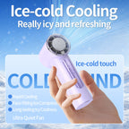 Portable High-Performance Cooling Fan with Smart Control and LED Display for Women