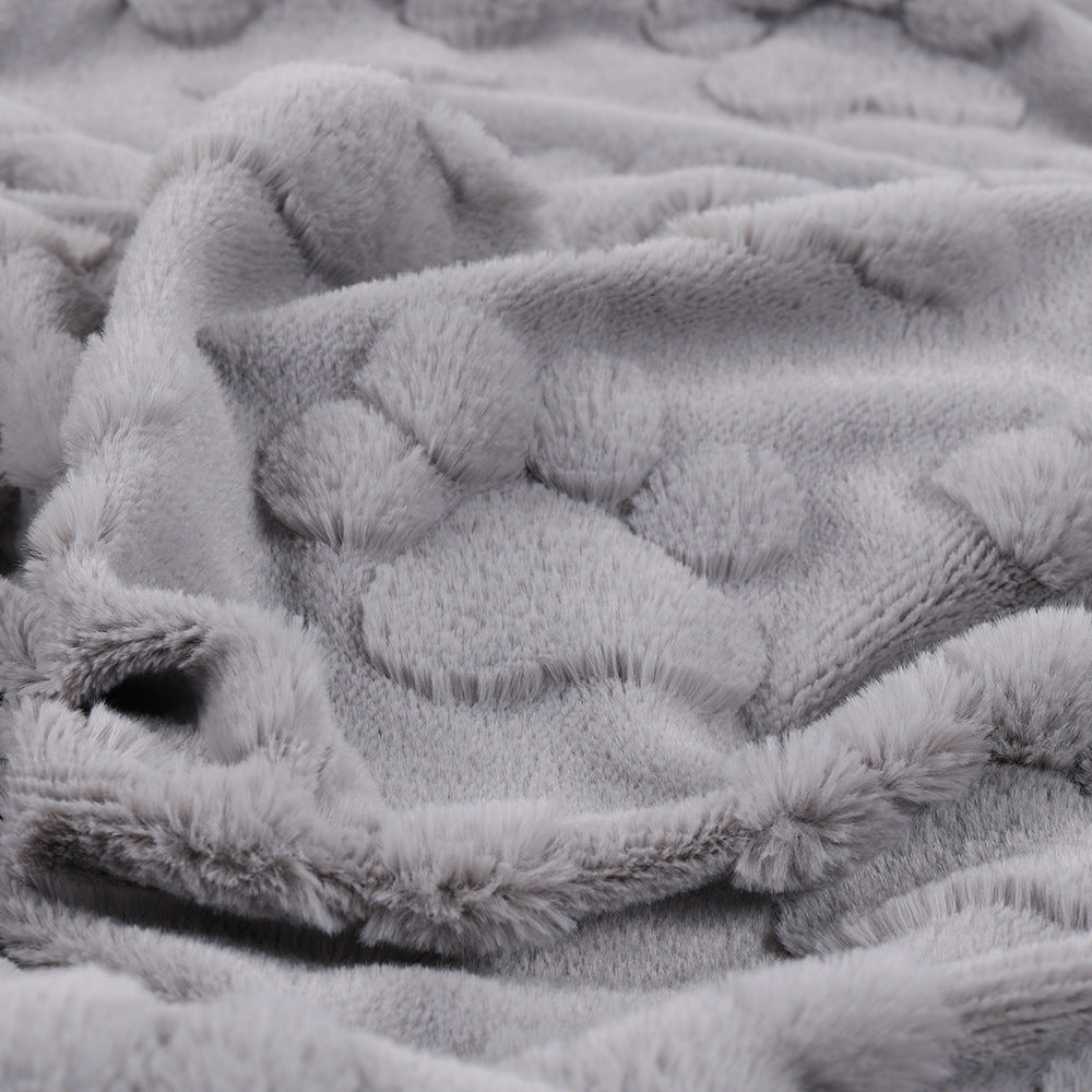 Harrow Plush Blanket Women's Soft Warm 100% Polyester Cozy Throw Blanket