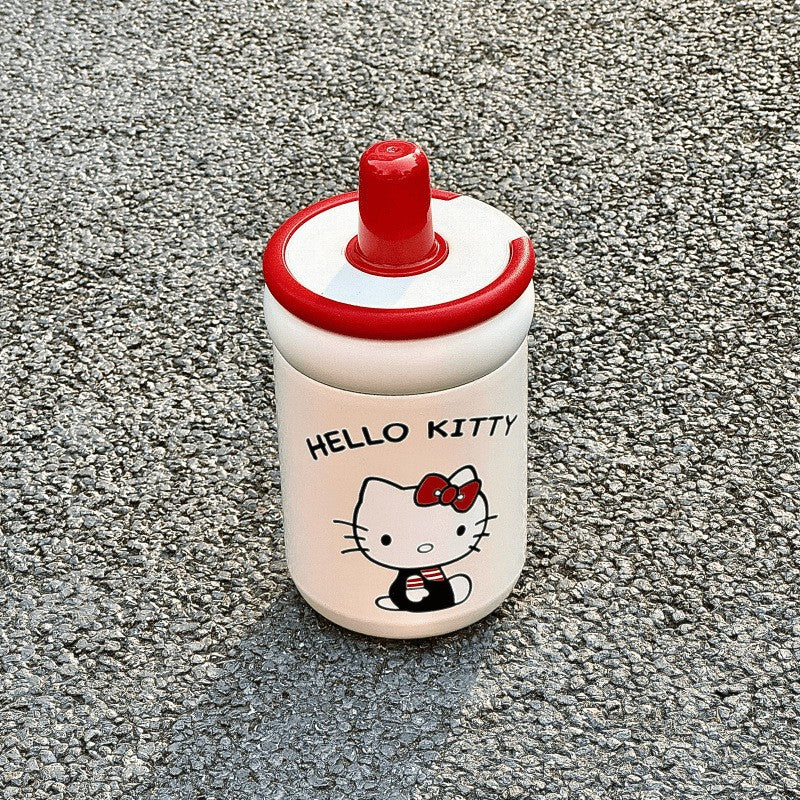 Ladies Drinking Cup BPA-Free with Hello Kitty Design Lid and Straw Closure