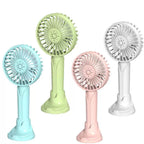 Rechargeable Portable Hand Fan USB Type C Quiet Multi-Speed Foldable Stand