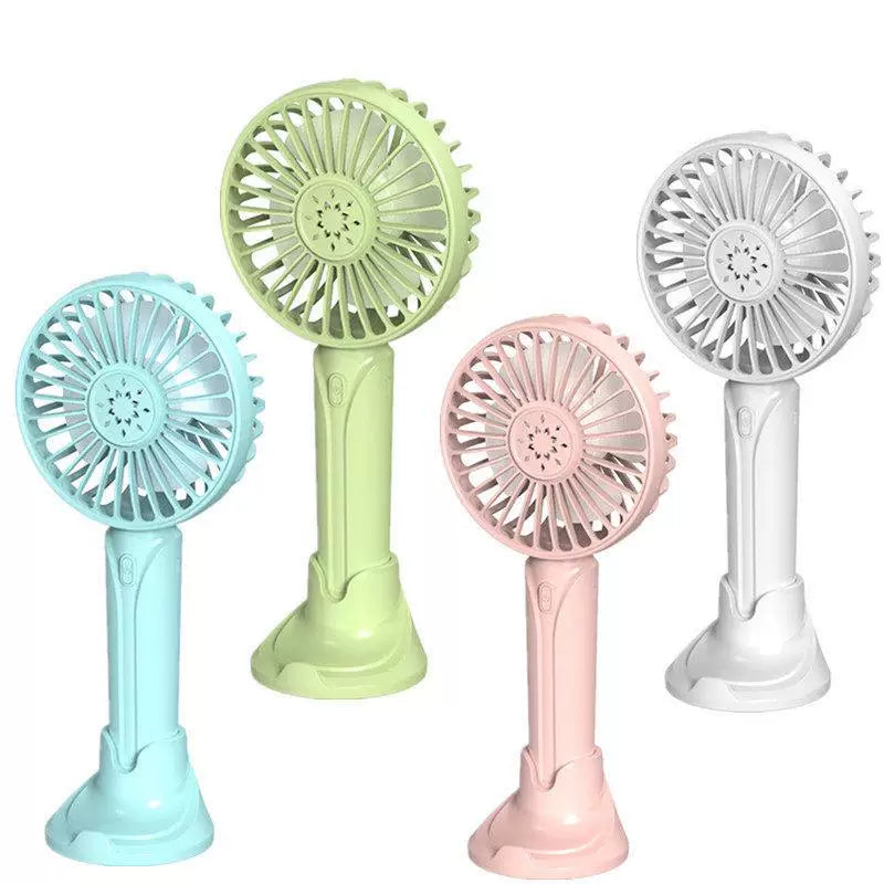 Rechargeable Portable Hand Fan USB Type C Quiet Multi-Speed Foldable Stand