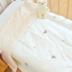 Bowlift Women's Soft Microfiber Cozy Blanket with Bear Motif for Beds and Sofas