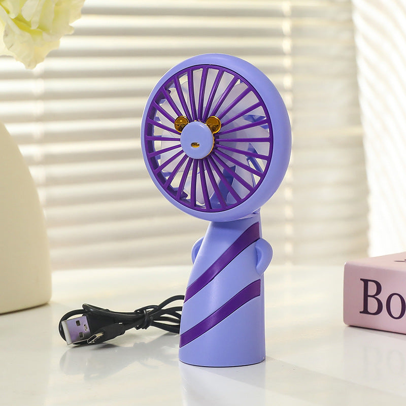 Women Portable USB Hand Fan Lightweight Compact Cute Design Quiet Operation
