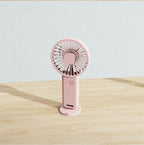 Compact USB Rechargechargeable Desk Fan Portable Quiet Adjustable Speed